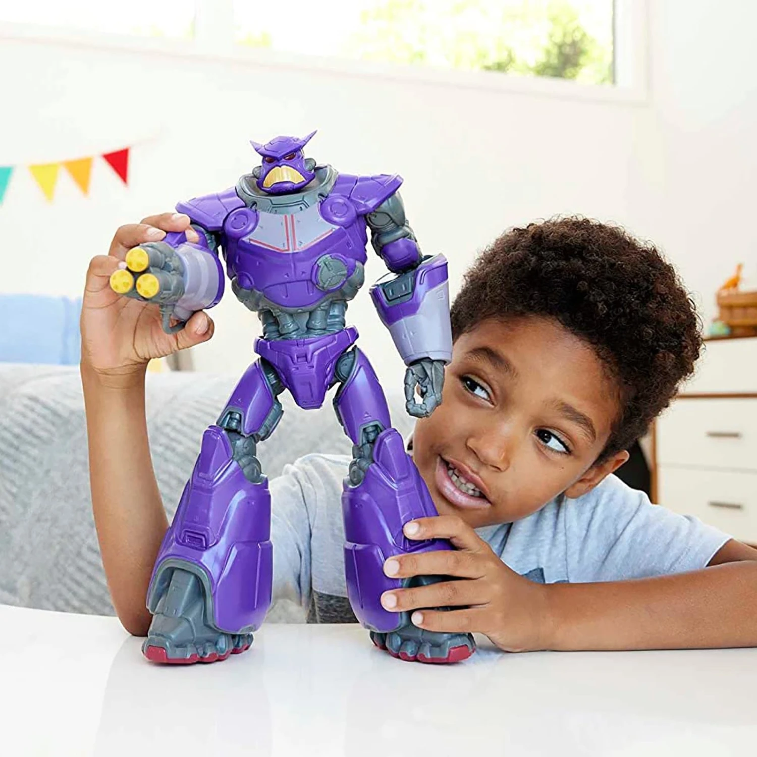 Toy Story Lightyear Blaster Attack Zurg Figure 15+ Lights Sounds 35cm 2 Toy Story Lightyear Blaster Attack Zurg Figure 15+ Lights Sounds 35cm - Image 2