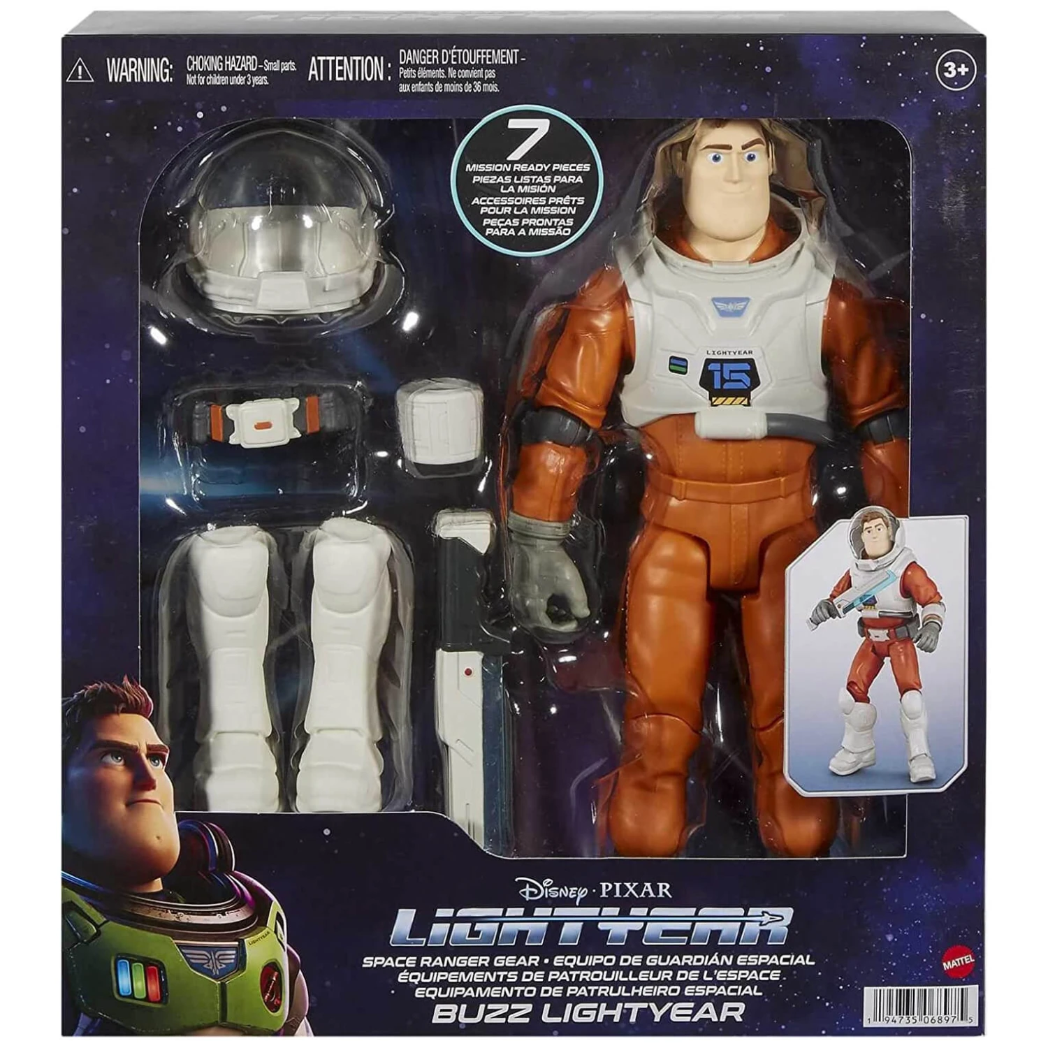 Disney Buzz Lightyear Space Ranger Gear Action Figure 7 Pieces 30cm 1 Disney Buzz Lightyear Space Ranger Gear Action Figure 7 Pieces 30cm