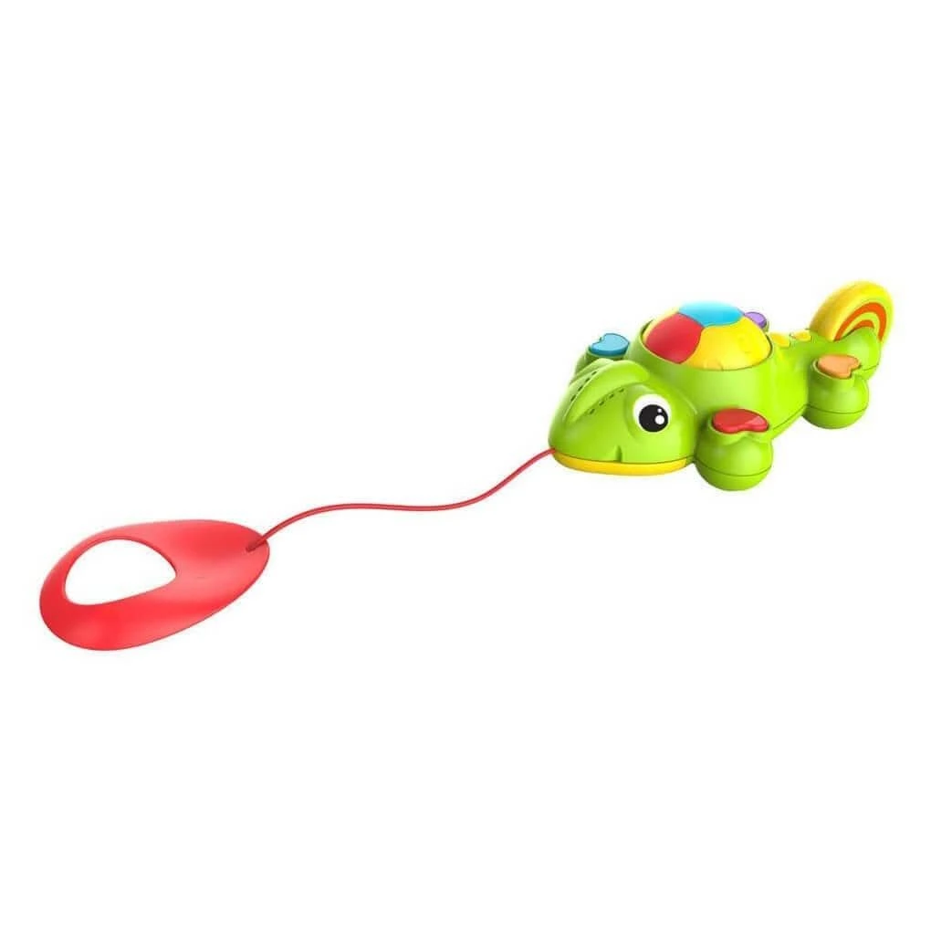 Pull Along Curious Chameleon Toy Music Sounds Learn 25cm 2 Pull Along Curious Chameleon Toy Music Sounds Learn 25cm - Image 2