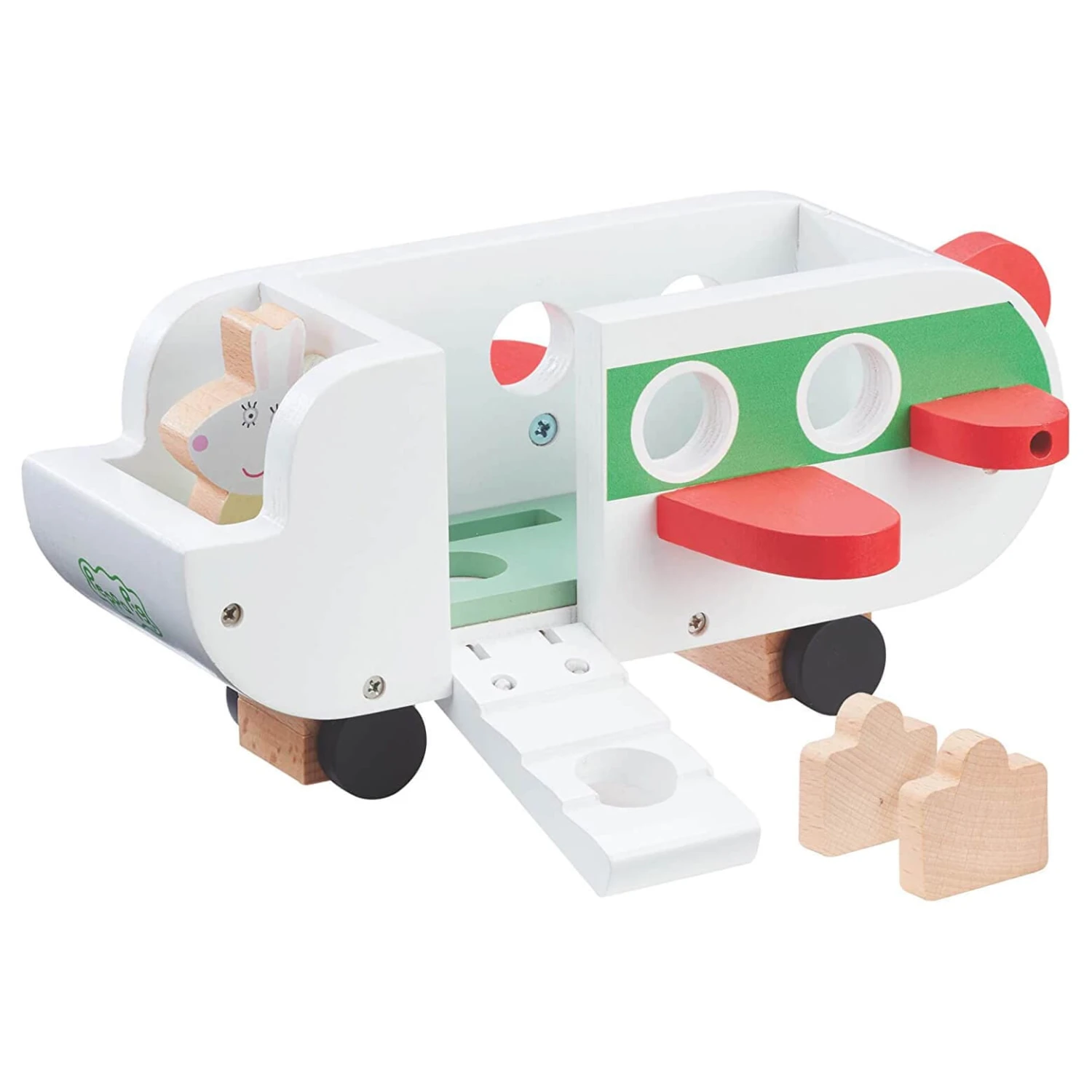Peppa Pig Wooden Aeroplane Miss Rabbit Figure Suitcases 2 Peppa Pig Wooden Aeroplane Miss Rabbit Figure Suitcases - Image 2