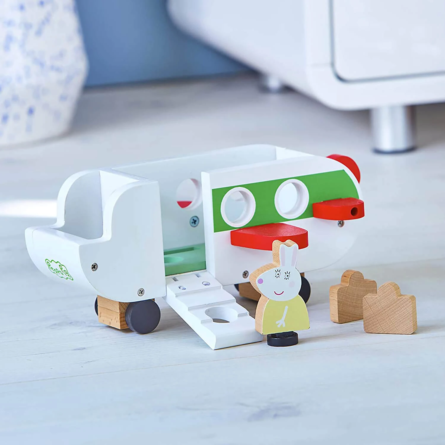 Peppa Pig Wooden Aeroplane Miss Rabbit Figure Suitcases 4 Peppa Pig Wooden Aeroplane Miss Rabbit Figure Suitcases - Image 4