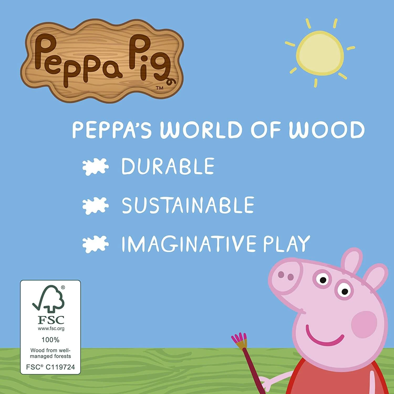 Peppa Pig Wooden Aeroplane Miss Rabbit Figure Suitcases 5 Peppa Pig Wooden Aeroplane Miss Rabbit Figure Suitcases - Image 5