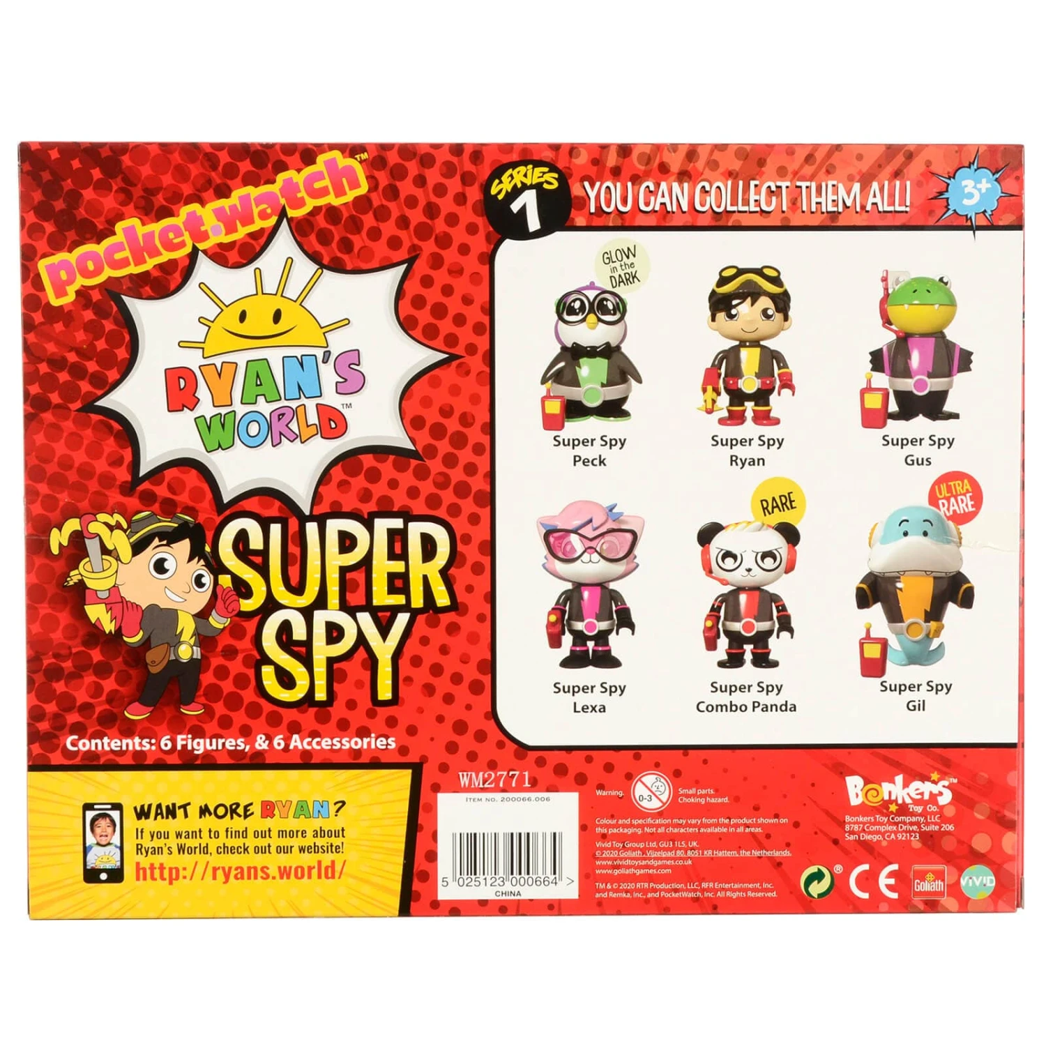 Ryan's World Super Spy Figures 6 Pack With 2 Mystery Agents 2 Ryan's World Super Spy Figures 6 Pack With 2 Mystery Agents - Image 2
