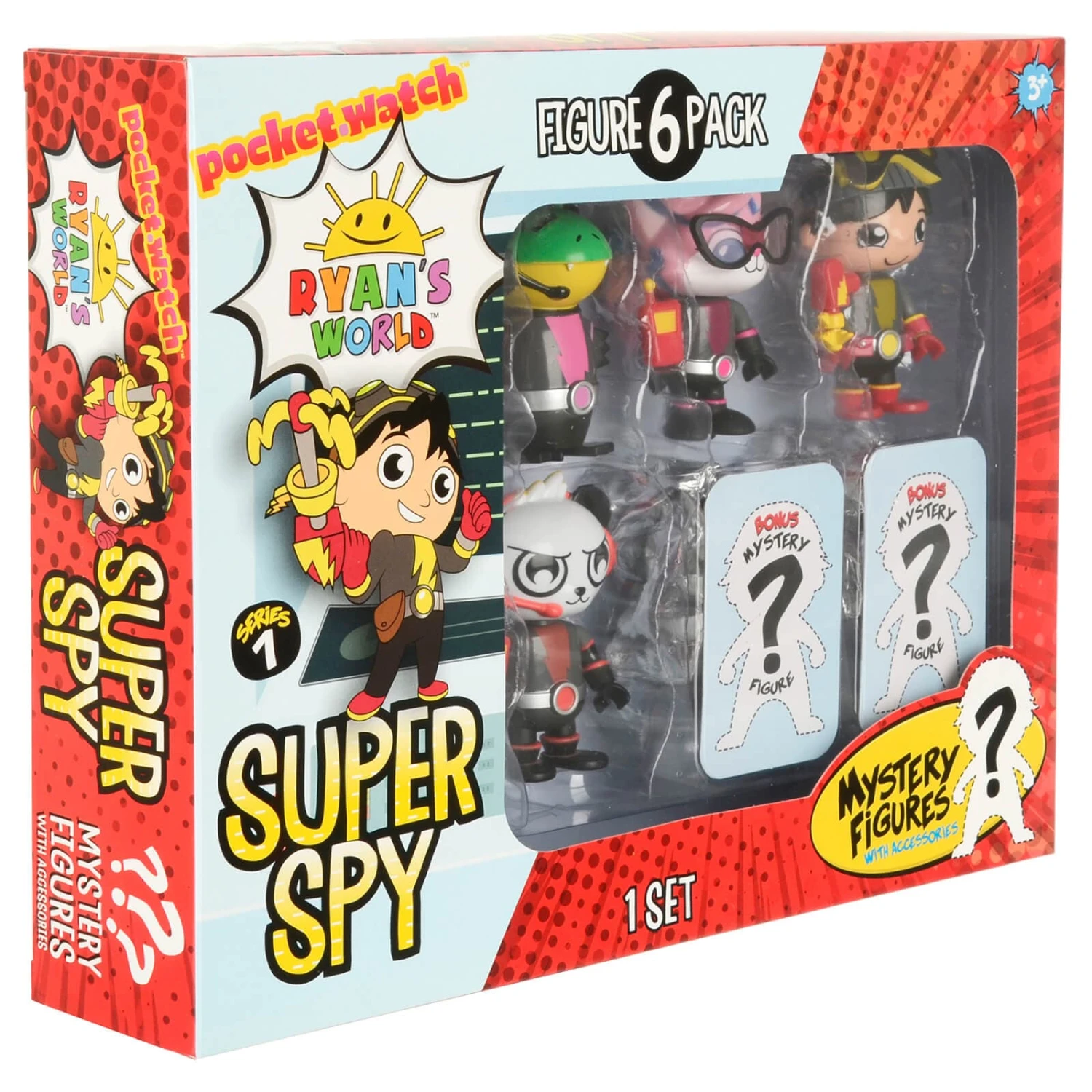Ryan's World Super Spy Figures 6 Pack With 2 Mystery Agents 3 Ryan's World Super Spy Figures 6 Pack With 2 Mystery Agents - Image 3