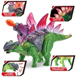 Robo Alive Dino Wars Stegosaurus Light Up Moving Roars 30cm 9 Robo Alive Dino Wars Stegosaurus Light Up Moving Roars 30cm -Toy Promotion Store GRA38422 6460 4 opt