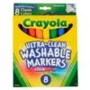 Crayola Ultra Clean Washable Markers Colour Max 8 Pack