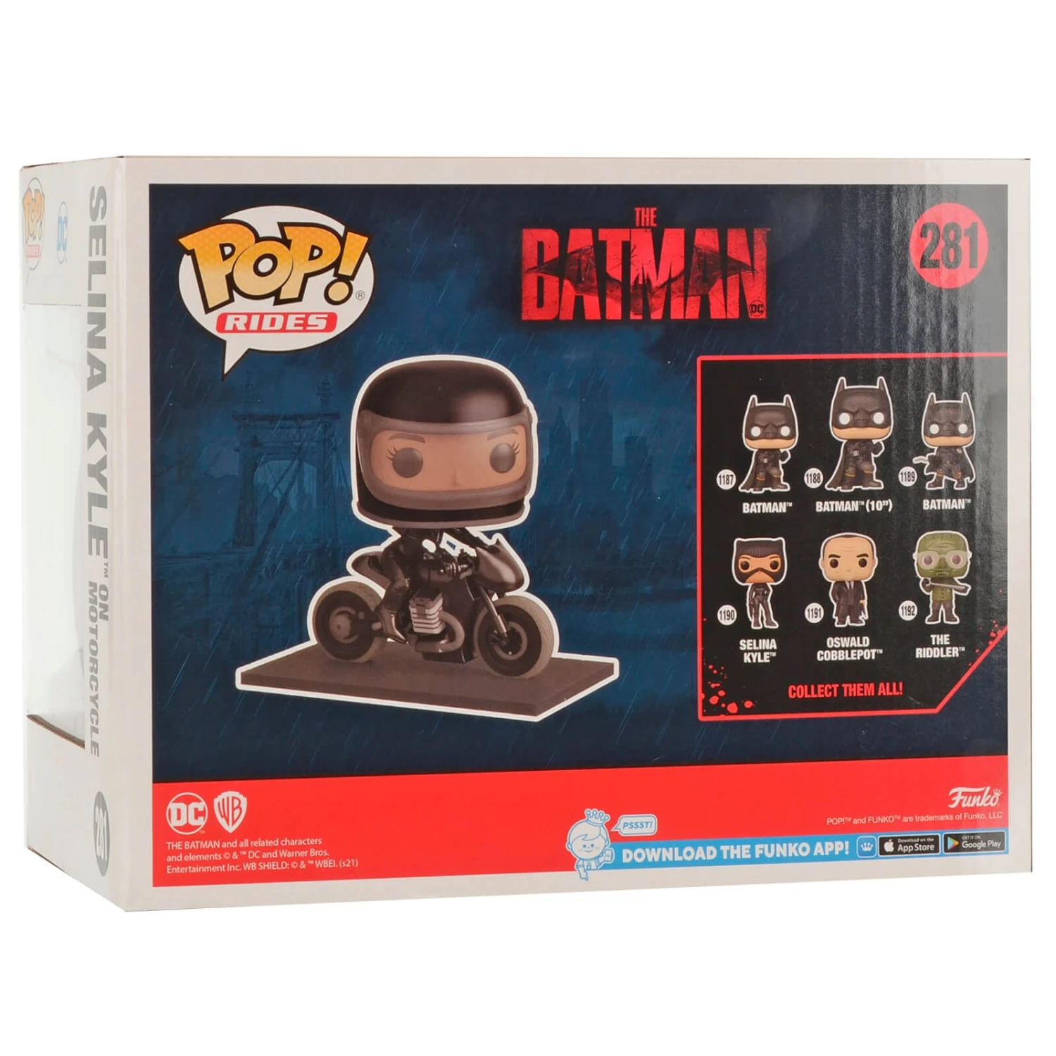 Funko POP Rides The Batman Selina Kyle On Motorcycle Figure 281 4 Funko POP Rides The Batman Selina Kyle On Motorcycle Figure 281 - Image 4