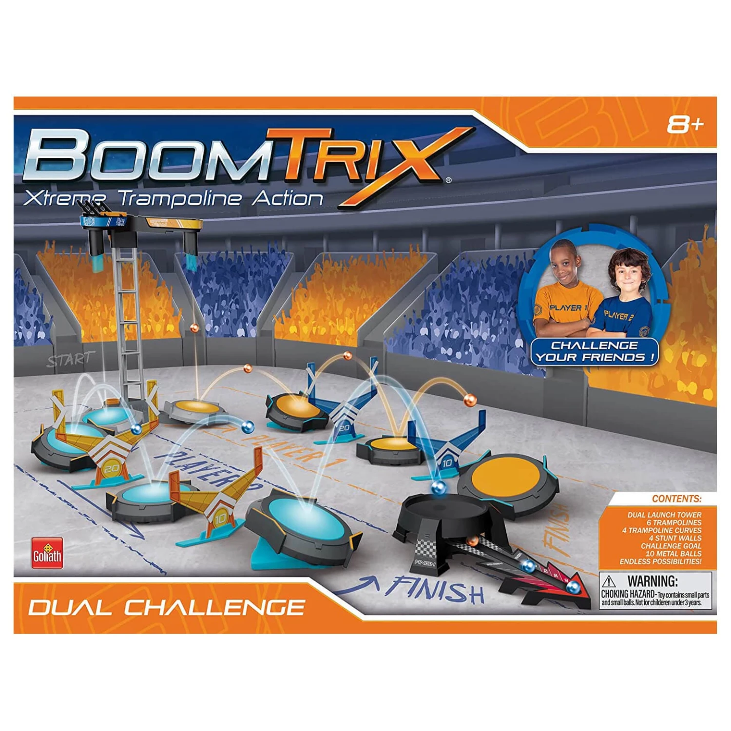 Goliath BoomTrix Dual Challenge Playset Stunt Trampoline Action Toy 1 Goliath BoomTrix Dual Challenge Playset Stunt Trampoline Action Toy