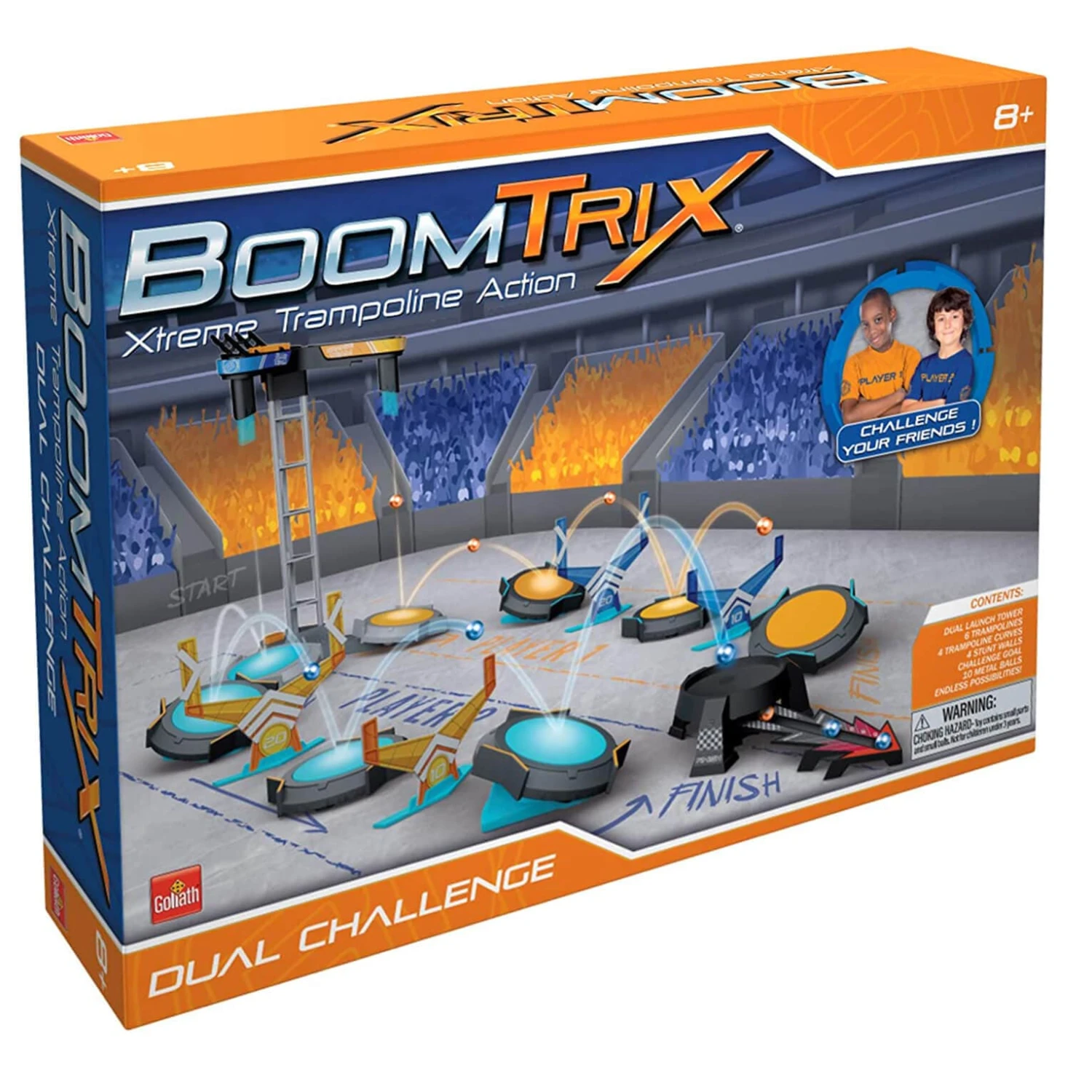 Goliath BoomTrix Dual Challenge Playset Stunt Trampoline Action Toy 4 Goliath BoomTrix Dual Challenge Playset Stunt Trampoline Action Toy - Image 4
