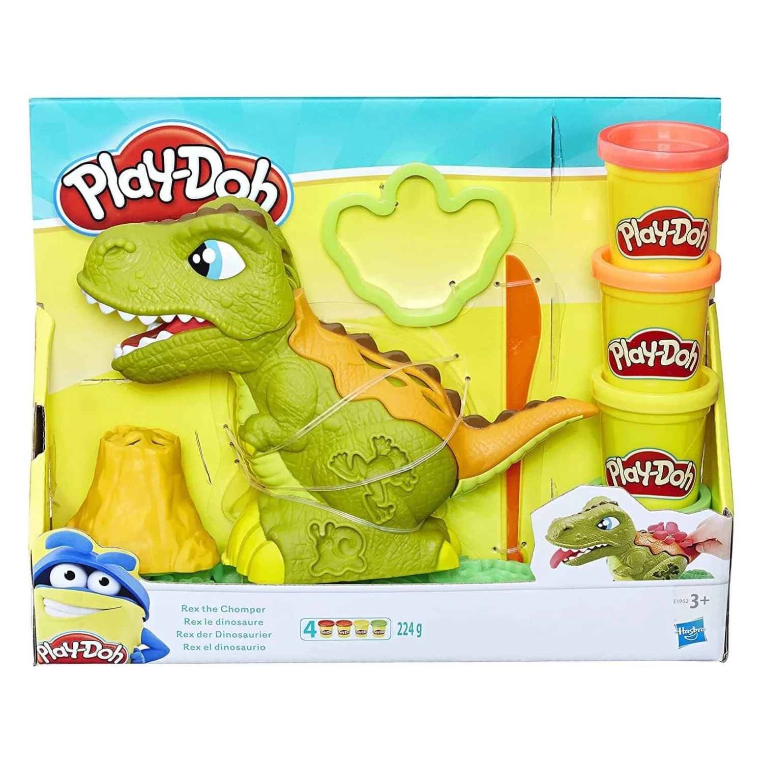 Play-Doh Rex The Chomper Set Dinosaur Interactive Figure 4 Tubs 1 Play-Doh Rex The Chomper Set Dinosaur Interactive Figure 4 Tubs