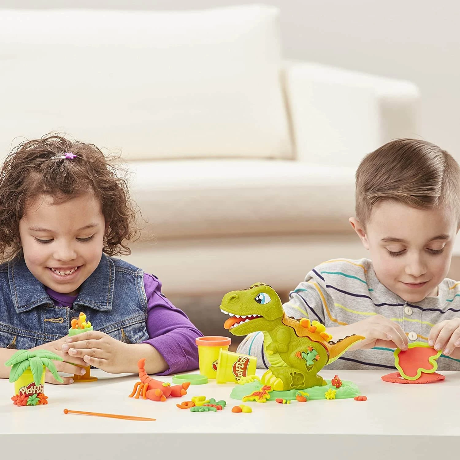 Play-Doh Rex The Chomper Set Dinosaur Interactive Figure 4 Tubs 2 Play-Doh Rex The Chomper Set Dinosaur Interactive Figure 4 Tubs - Image 2
