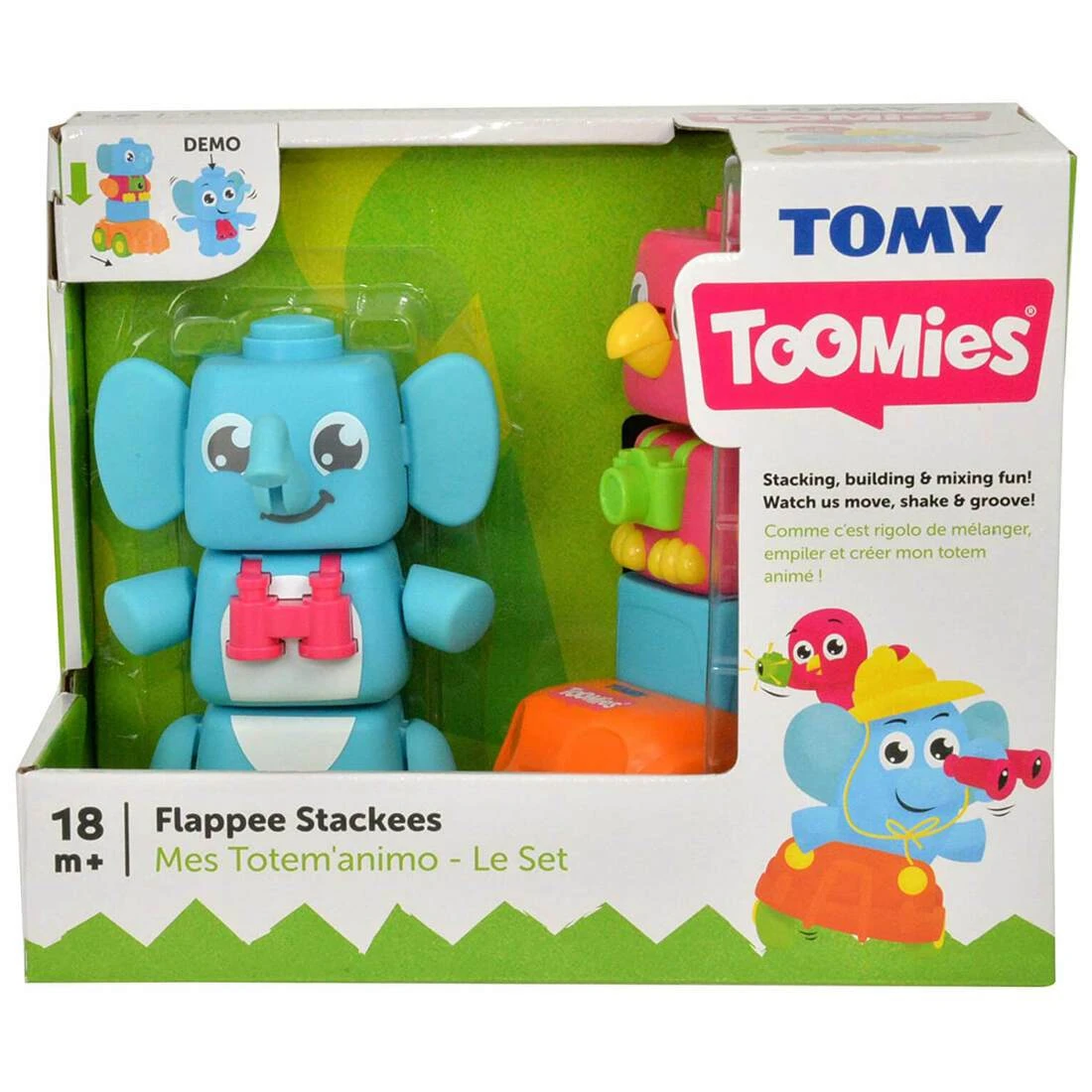 Tomy Toomies Flappee Stackees Build Mix Playset 18m+ 1 Tomy Toomies Flappee Stackees Build Mix Playset 18m+