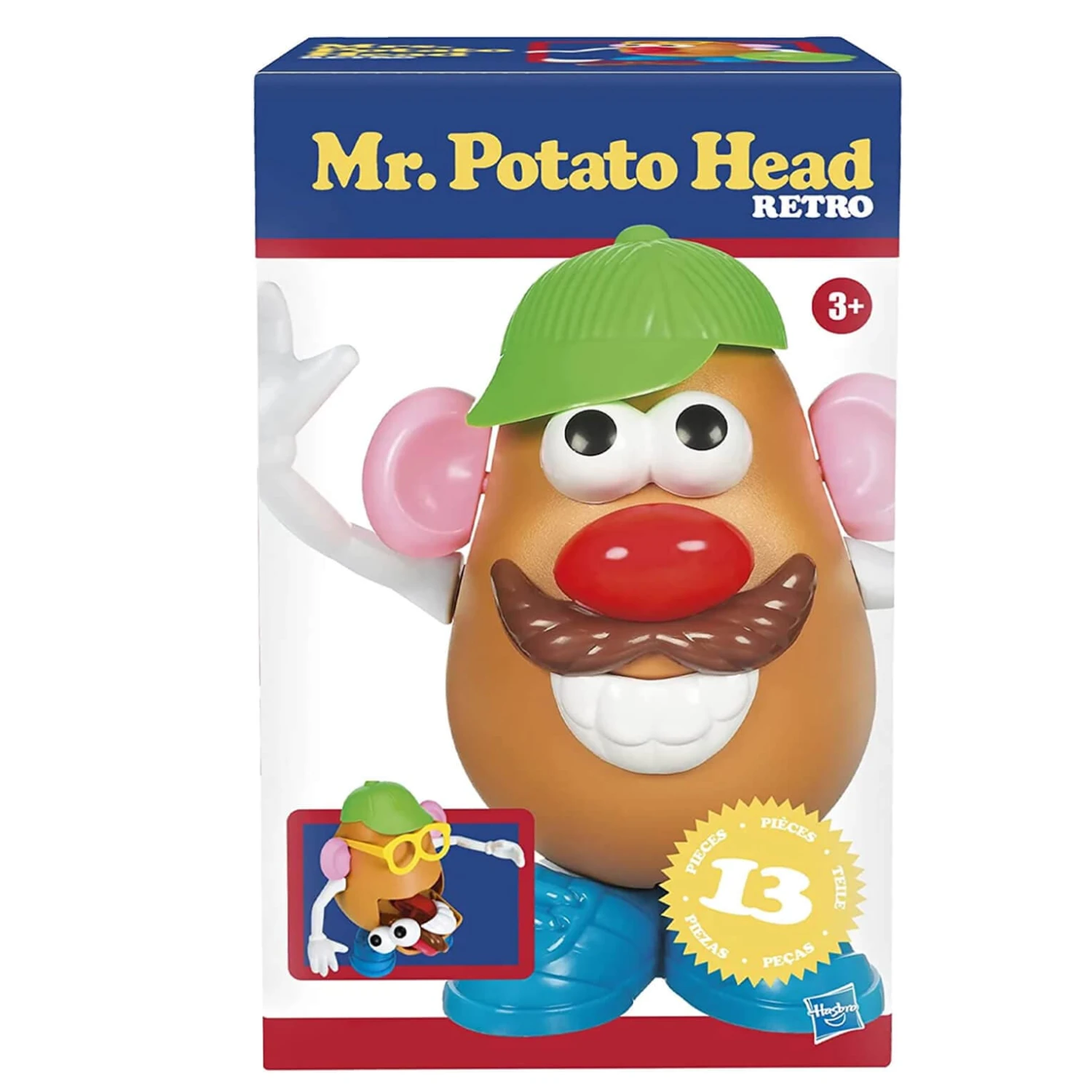 Hasbro Mr Potato Head Retro Edition Playset Accessories Classic 5" 1 Hasbro Mr Potato Head Retro Edition Playset Accessories Classic 5"