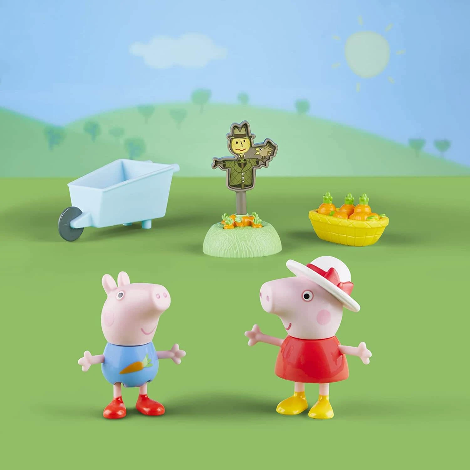 Peppa Pig Peppa's Growing Garden Carrots Wheelbarrow Scarecrow 2 Peppa Pig Peppa's Growing Garden Carrots Wheelbarrow Scarecrow - Image 2