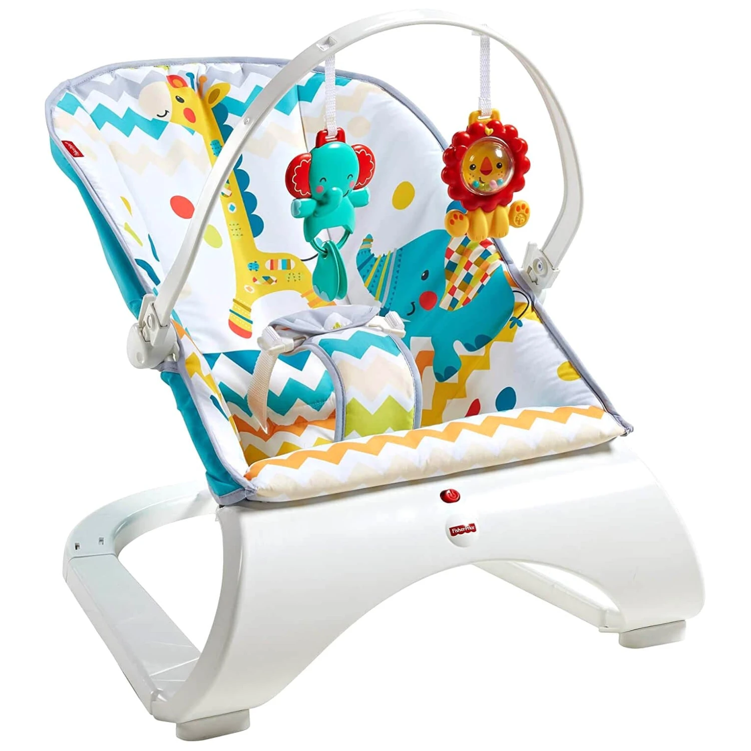 Fisher Price Curve Bouncer Seat Baby Soothe Comfort Entertain 2 Fisher Price Curve Bouncer Seat Baby Soothe Comfort Entertain - Image 2