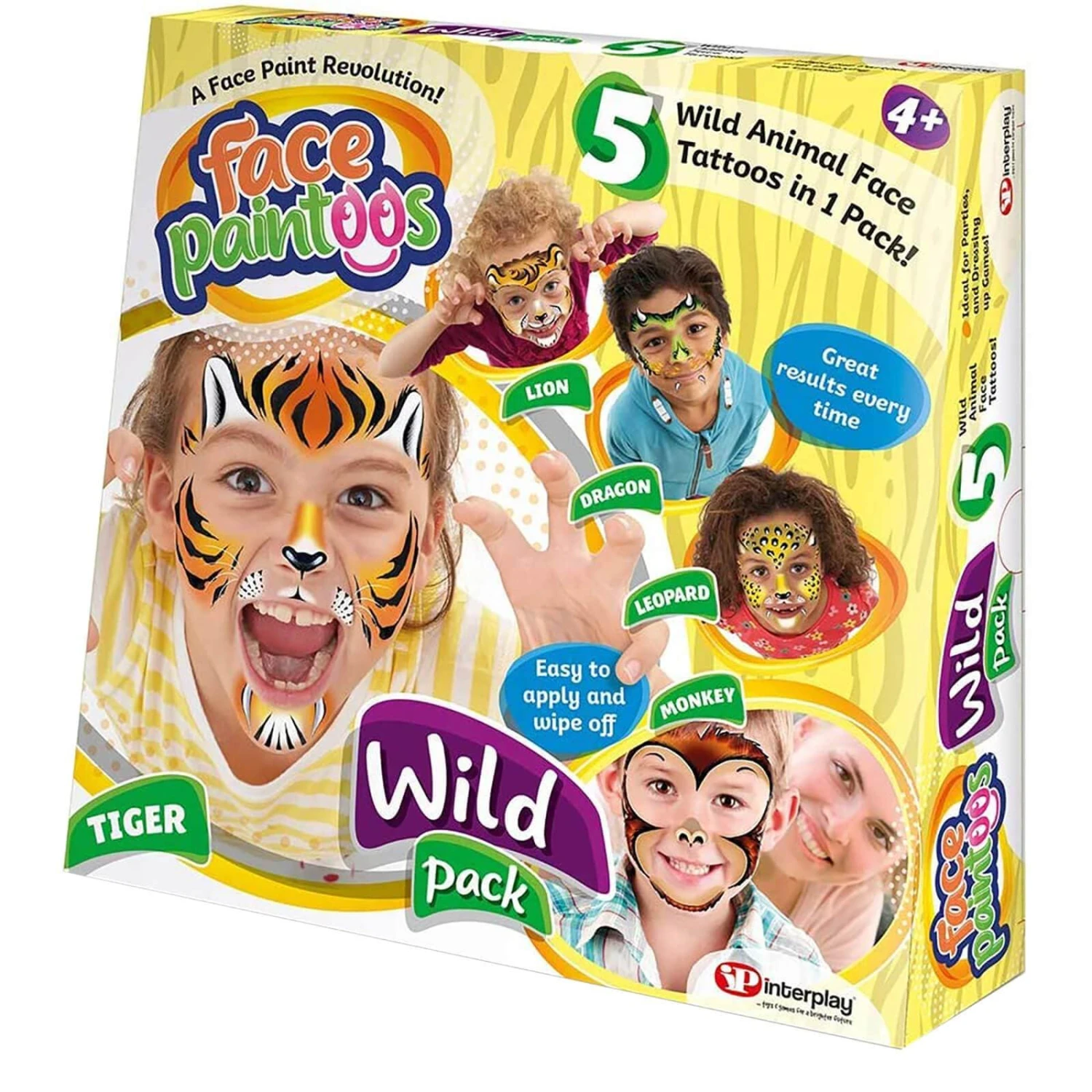 Face Paintoos Pack 5 Tattoos Designs Fancy Dress Fun Art 1 Face Paintoos Pack 5 Tattoos Designs Fancy Dress Fun Art