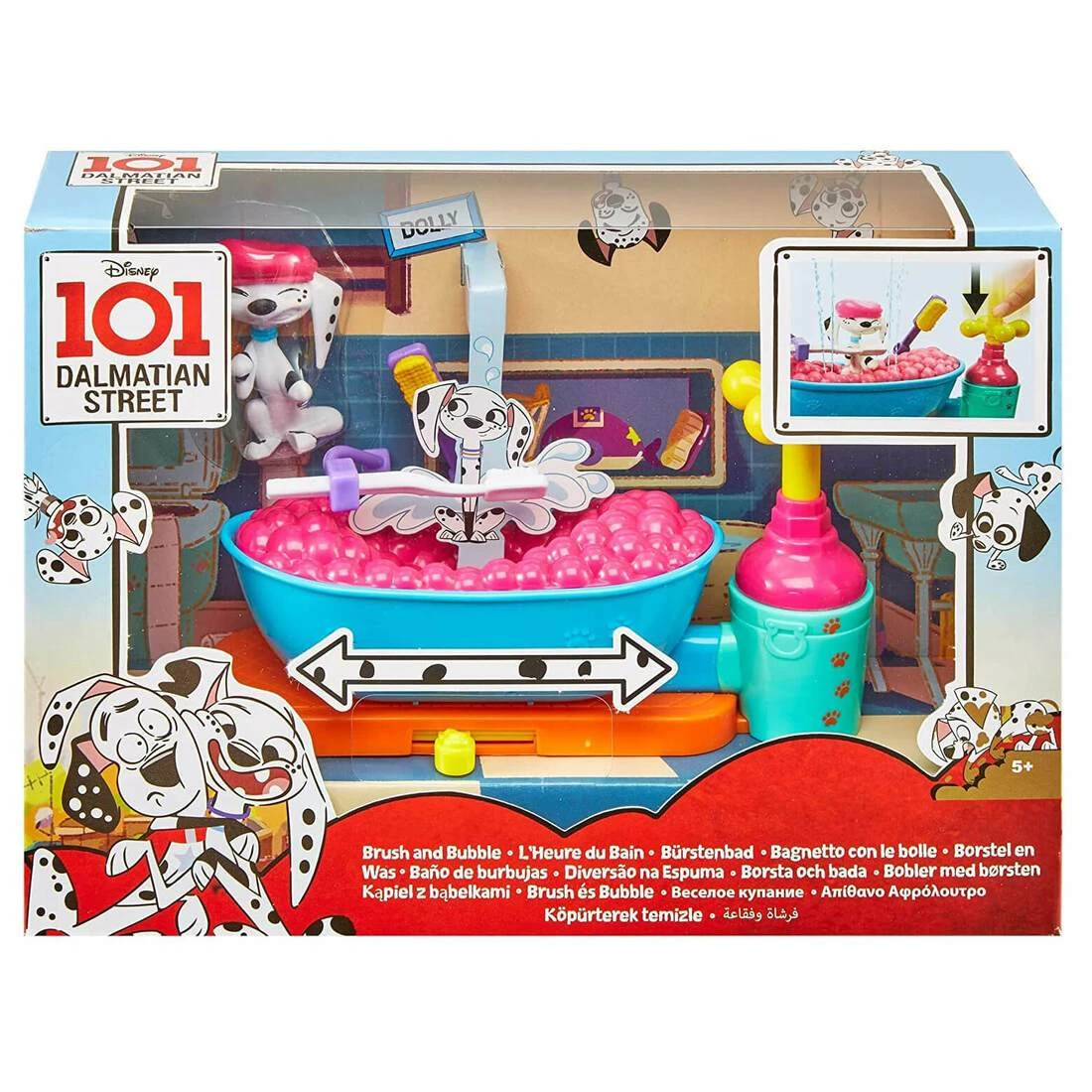 Disney 101 Dalmatian Street Brush & Bubble Playset Dolly Dog Figure 1 Disney 101 Dalmatian Street Brush & Bubble Playset Dolly Dog Figure