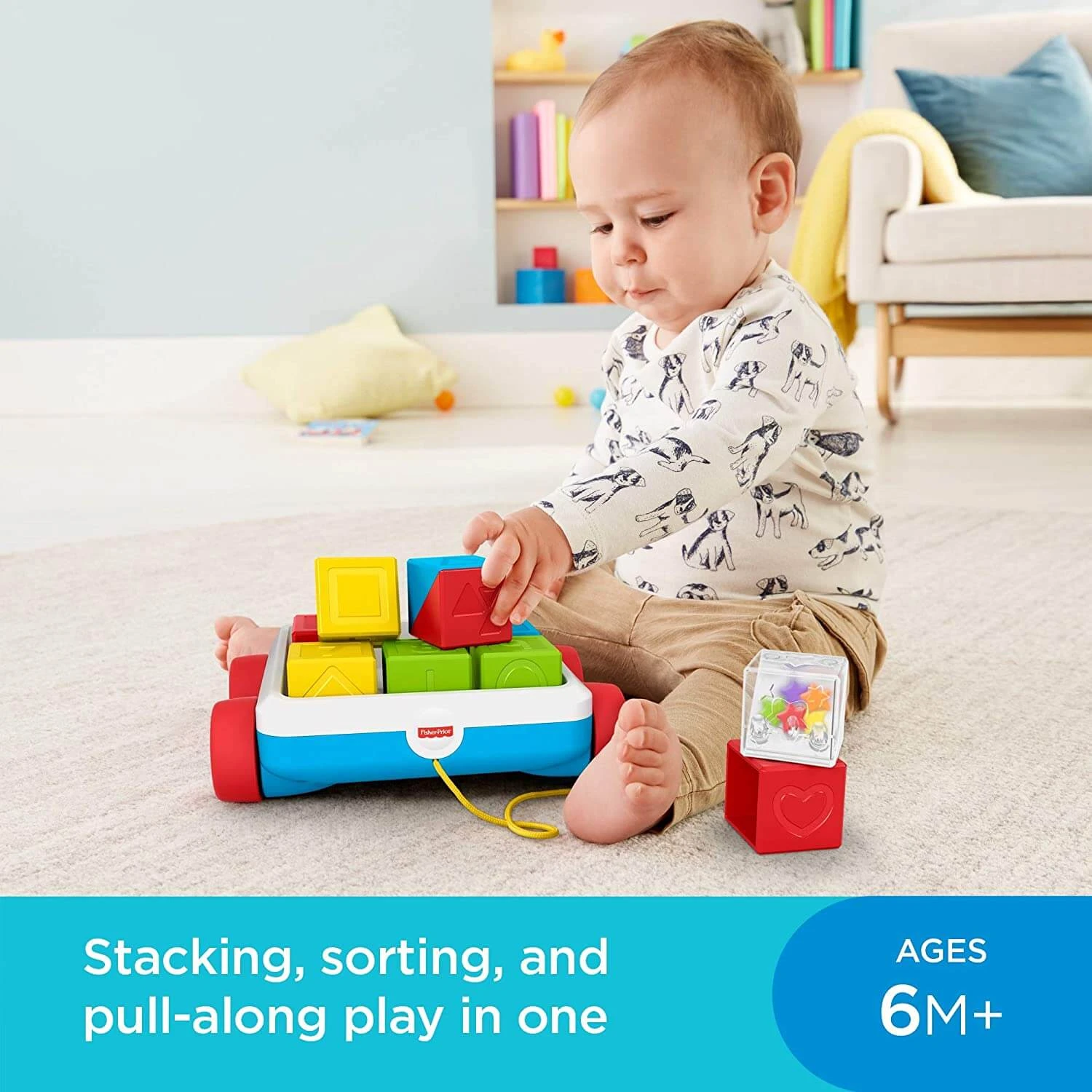 Fisher Price Pull-Along Activity Blocks Numbers Shapes 4 Fisher Price Pull-Along Activity Blocks Numbers Shapes - Image 4