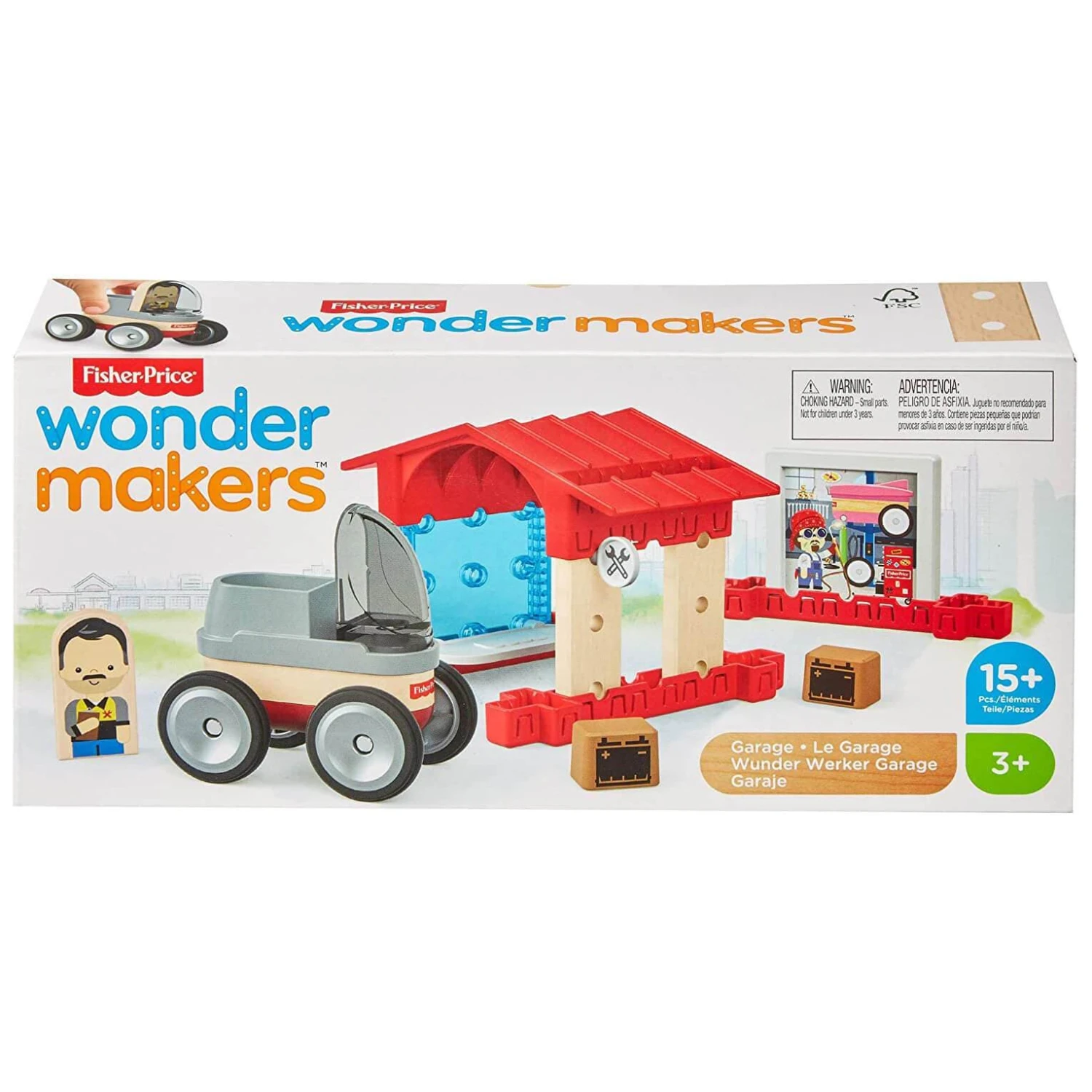 Fisher Price Wonder Makers Garage Building Set 1 Fisher Price Wonder Makers Garage Building Set
