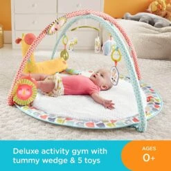 Fisher Price Go Wild Gym & Giraffe Wedge Mat Music Light -Toy Promotion Store GRAGMG07 5960 9655 3 opt