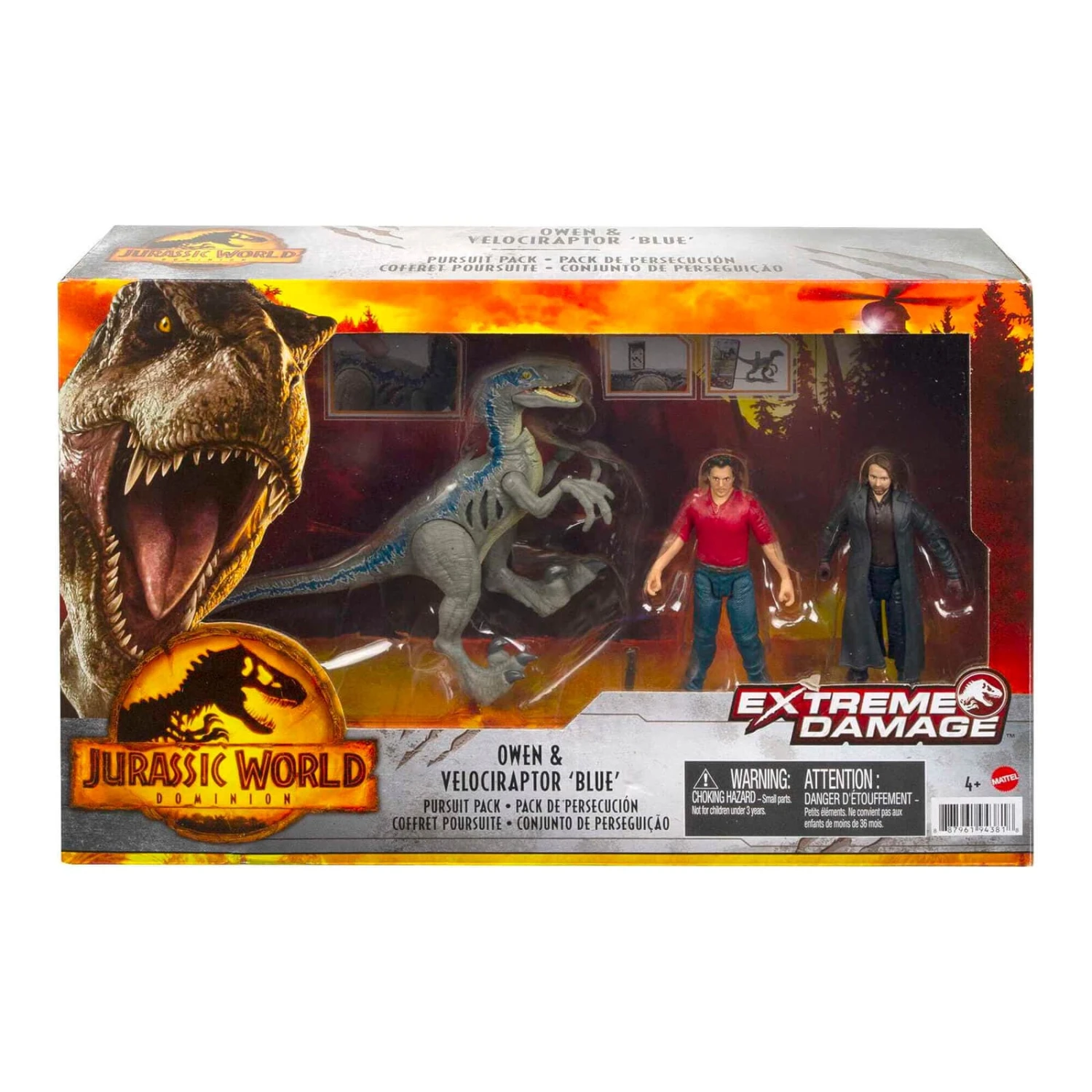 Jurassic World Extreme Damage Owen & Velociraptor Pursuit Pack 1 Jurassic World Extreme Damage Owen & Velociraptor Pursuit Pack