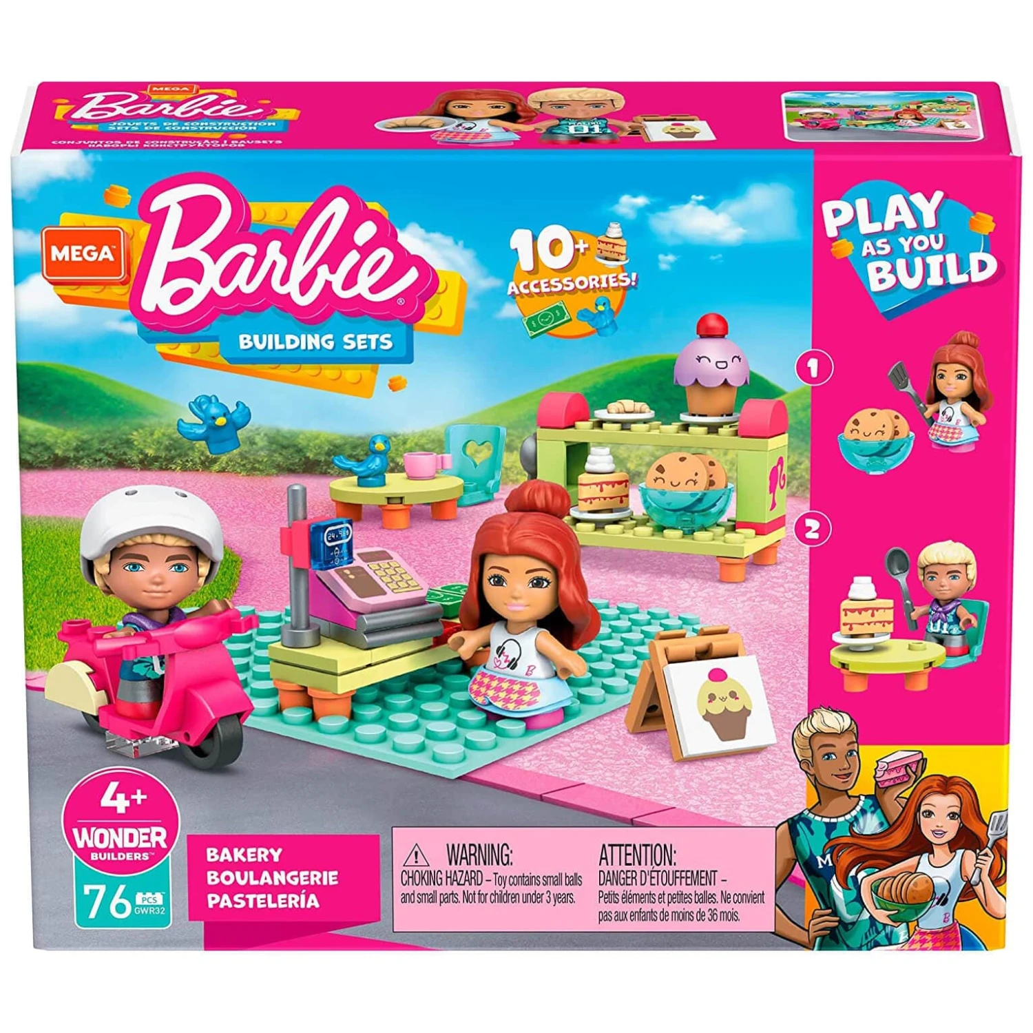 Barbie Mega Construx Building Set 2 Micro Dolls Over 70 Pieces 1 Barbie Mega Construx Building Set 2 Micro Dolls Over 70 Pieces
