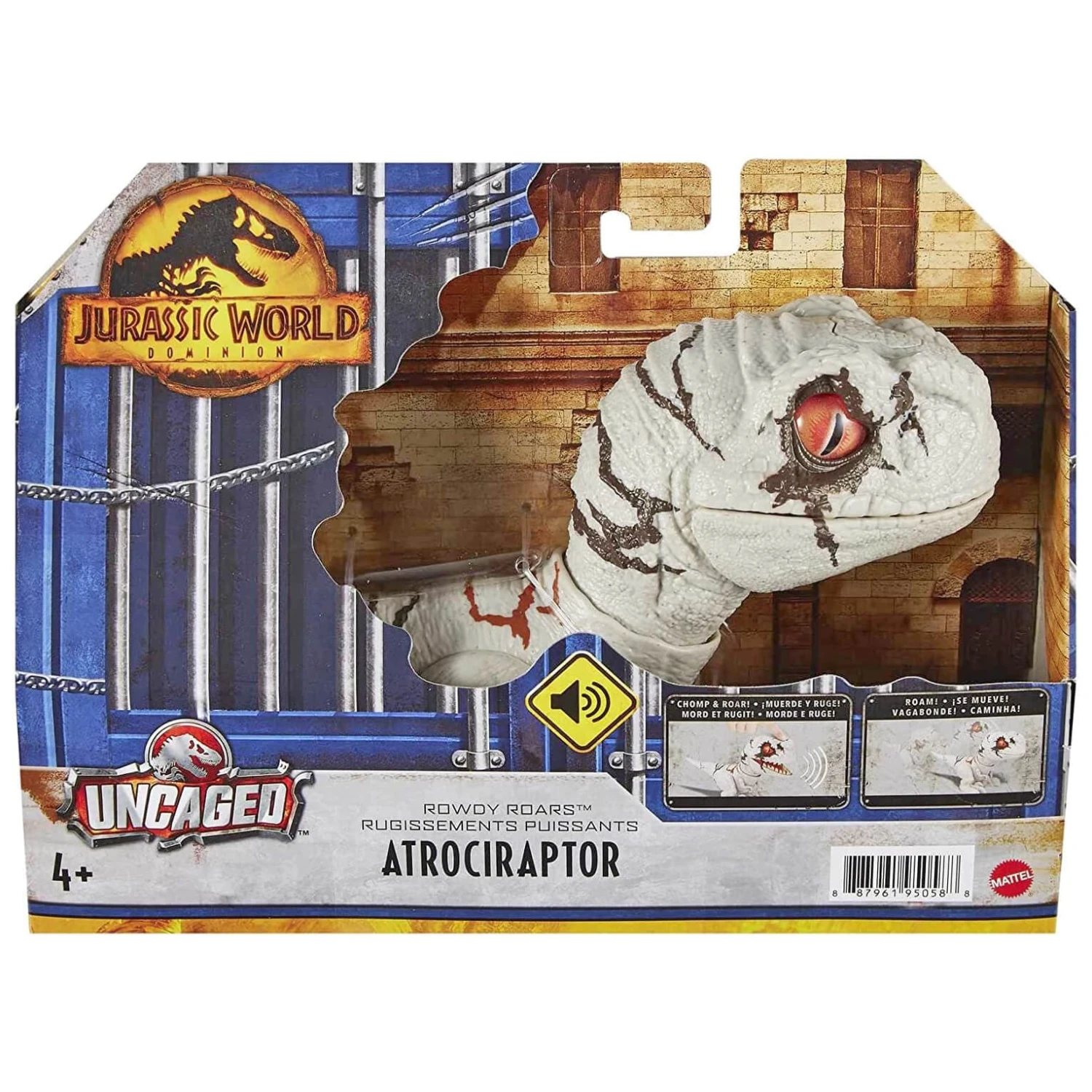 Jurassic World Rowdy Roars Atrociraptor Interactive Dinosaur 21cm 1 Jurassic World Rowdy Roars Atrociraptor Interactive Dinosaur 21cm