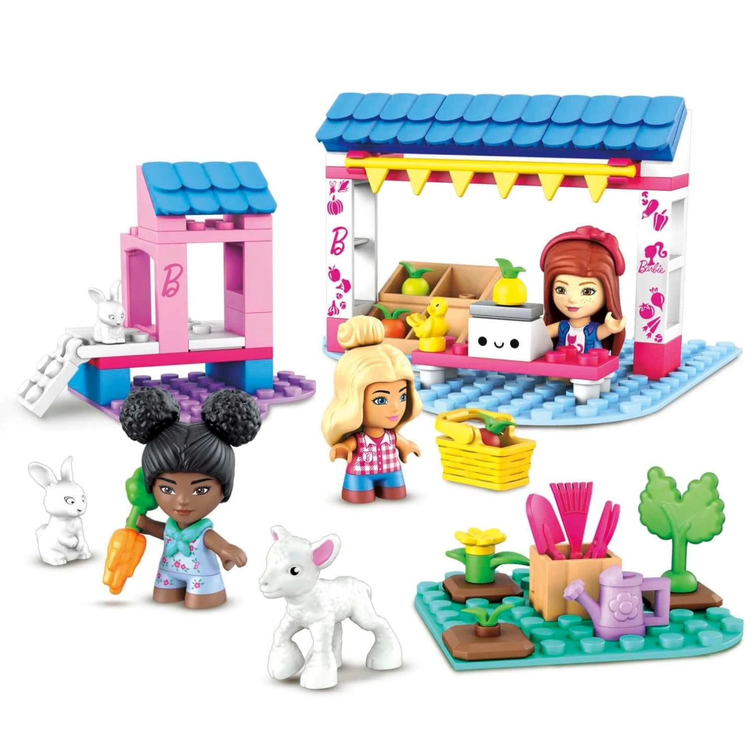 Barbie Mega Construx Building Set 3 Micro Dolls Over 90 Pieces 4 Barbie Mega Construx Building Set 3 Micro Dolls Over 90 Pieces - Image 4