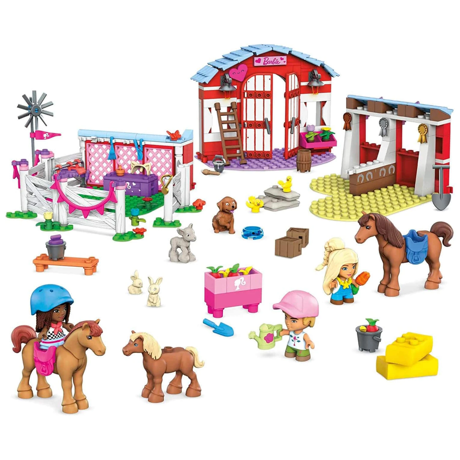 Barbie Horse Stables Mega Construx Building Set 304 Pieces 2 Barbie Horse Stables Mega Construx Building Set 304 Pieces - Image 2