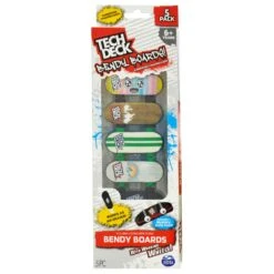 SPIN MASTER Pack Of 5 Tech Deck Bendy Boards Finger Skateboard Eraser -Toy Promotion Store GRATD2331CT UK 6301 4 opt