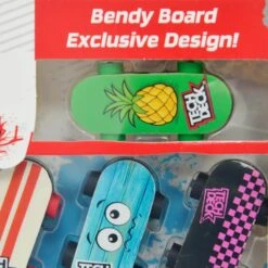 SPIN MASTER Pack Of 10 Tech Deck Bendy Boards Finger Skateboard Eraser -Toy Promotion Store GRATD2332CT UK 6301 6 opt