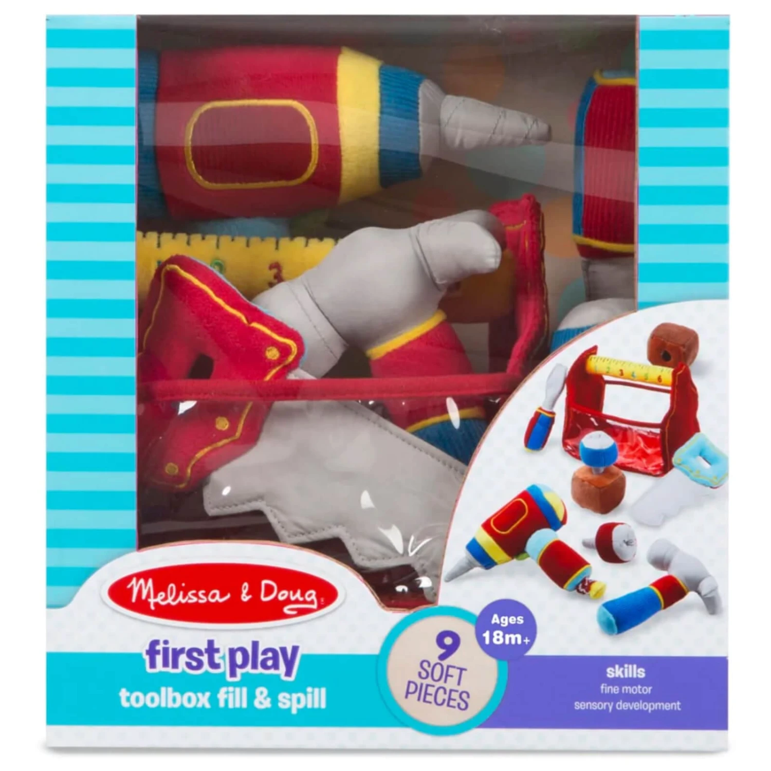 Melissa & Doug Toolbox Fill & Spill Plush Tools Toddler Toy 1 Melissa & Doug Toolbox Fill & Spill Plush Tools Toddler Toy