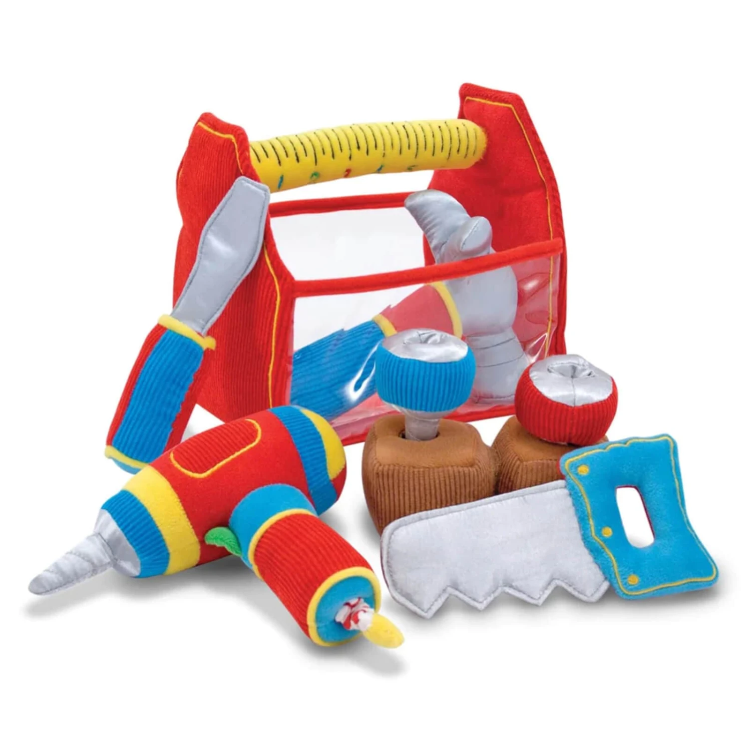 Melissa & Doug Toolbox Fill & Spill Plush Tools Toddler Toy 3 Melissa & Doug Toolbox Fill & Spill Plush Tools Toddler Toy - Image 3