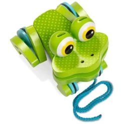 Melissa & Doug First Play Wooden Frog Pull Along Toddler Toy 7 Melissa & Doug First Play Wooden Frog Pull Along Toddler Toy -Toy Promotion Store HEA13205 5 opt