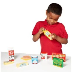 Melissa & Doug Wooden Fridge Food Play Set Hand Painted 9 Pieces -Toy Promotion Store HEA14076 5 opt