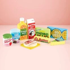 Melissa & Doug Wooden Fridge Food Play Set Hand Painted 9 Pieces -Toy Promotion Store HEA14076 6 opt