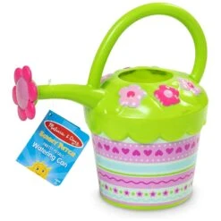 Melissa & Doug Pretty Petals Watering Can Kids Size Green Pink -Toy Promotion Store HEA16724 3 opt
