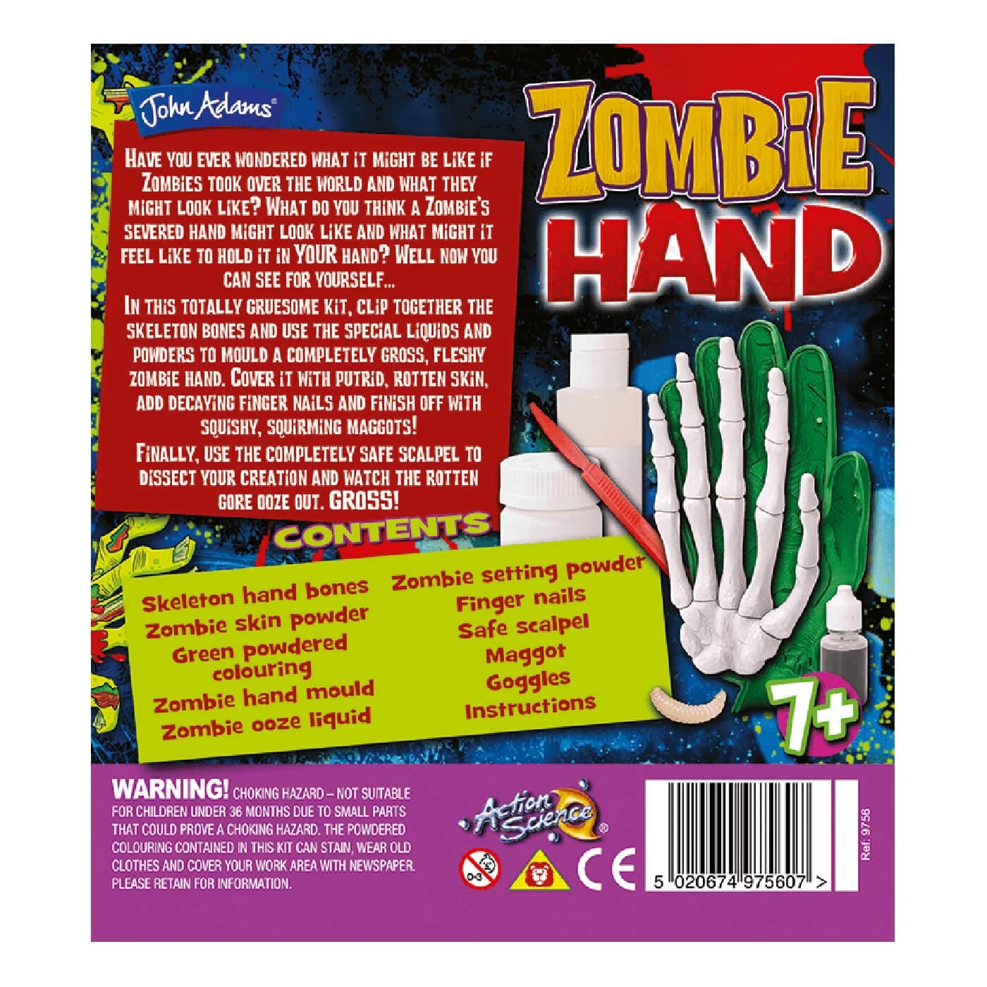 Gross Science Zombie Hand Kit John Adams Create Dissect Age 7+ 3 Gross Science Zombie Hand Kit John Adams Create Dissect Age 7+ - Image 3