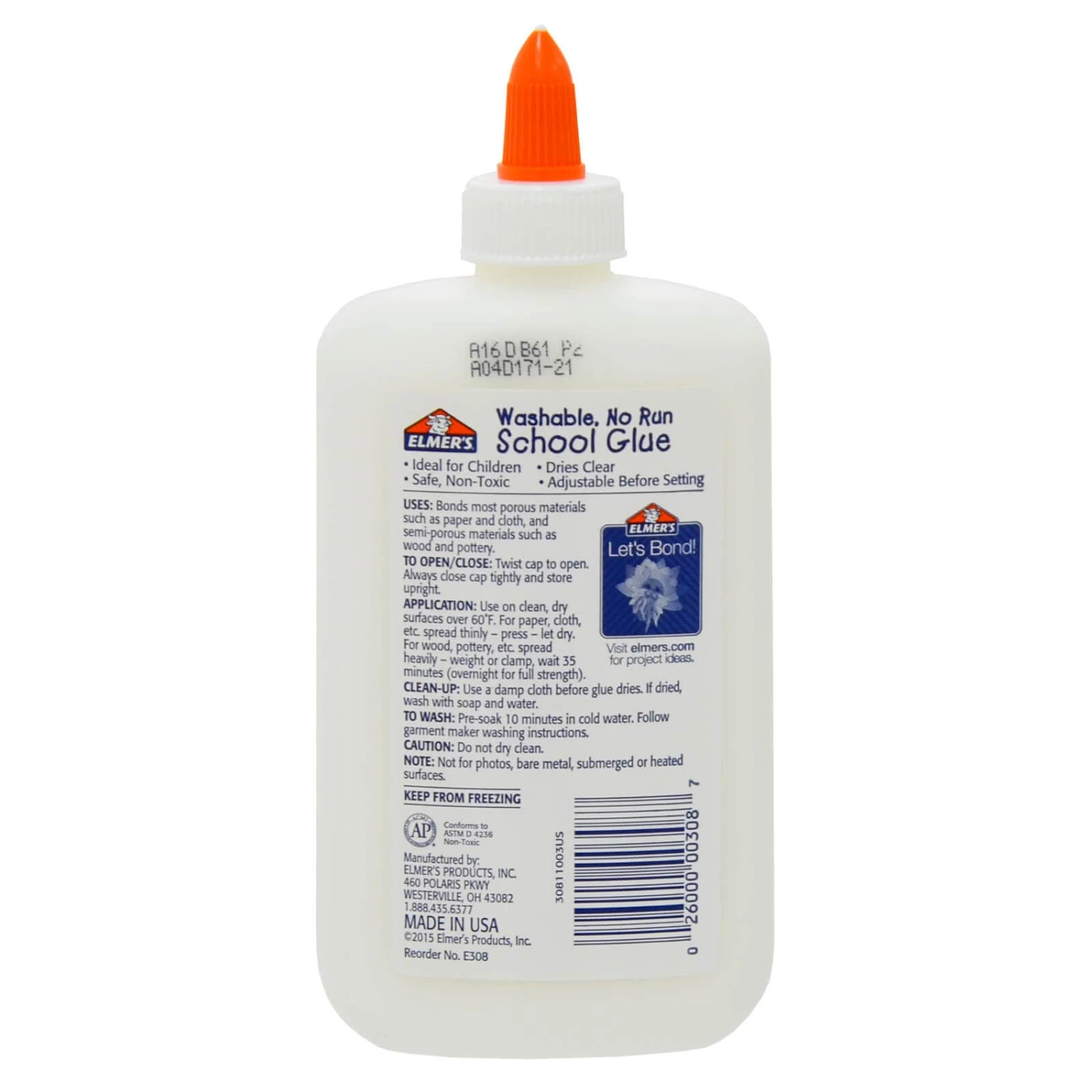 Elmers School Glue Washable No Run Safe Non Toxic 225ml 2 Elmers School Glue Washable No Run Safe Non Toxic 225ml - Image 2