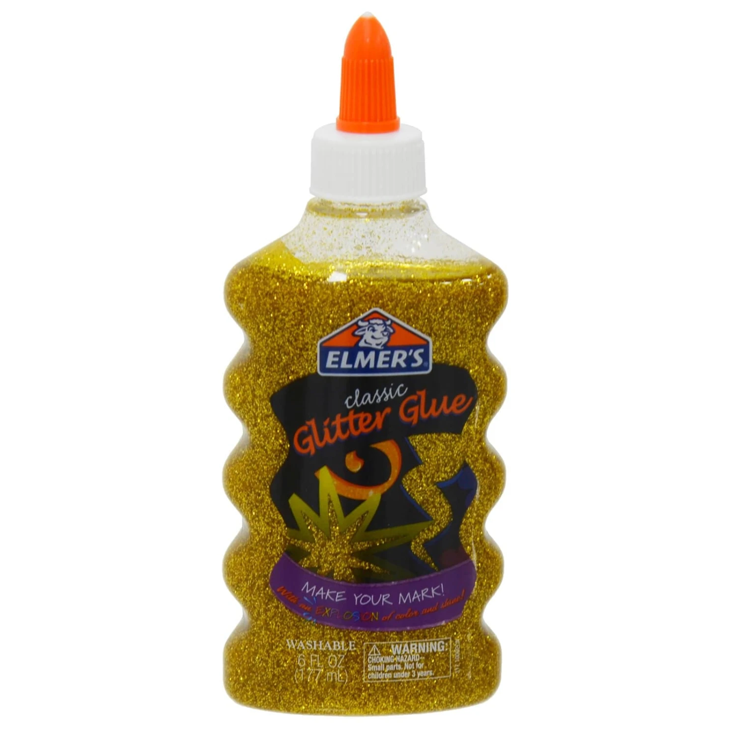 Elmers Classic Glitter Glue Washable Non Drip Arts Crafts 177ml 1 Elmers Classic Glitter Glue Washable Non Drip Arts Crafts 177ml