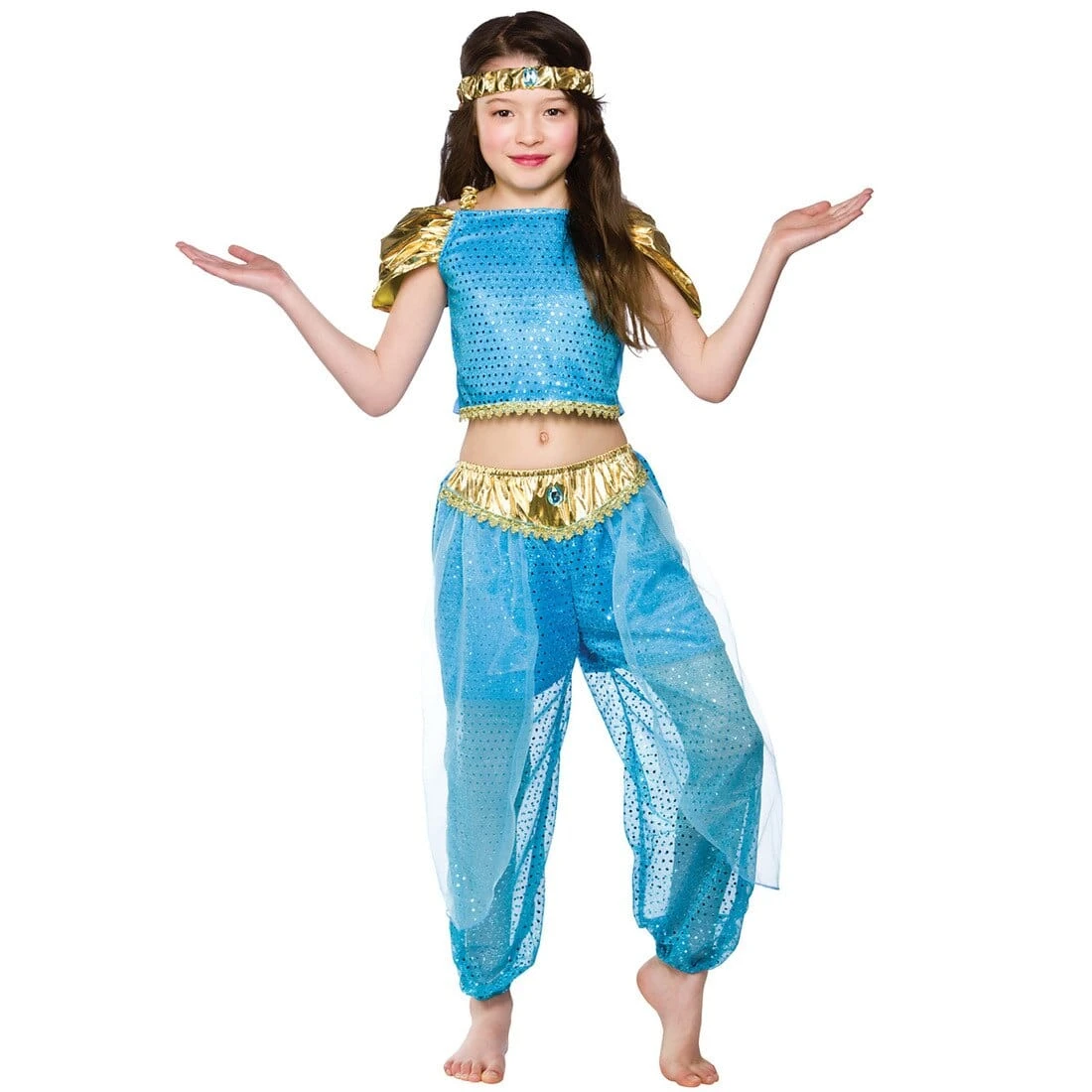 Girls Arabian Princess Fancy Dress Halloween Costume 1 Girls Arabian Princess Fancy Dress Halloween Costume