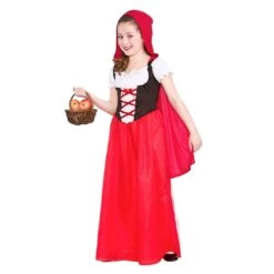 Girls Red Riding Hood Fancy Dress Halloween Costume