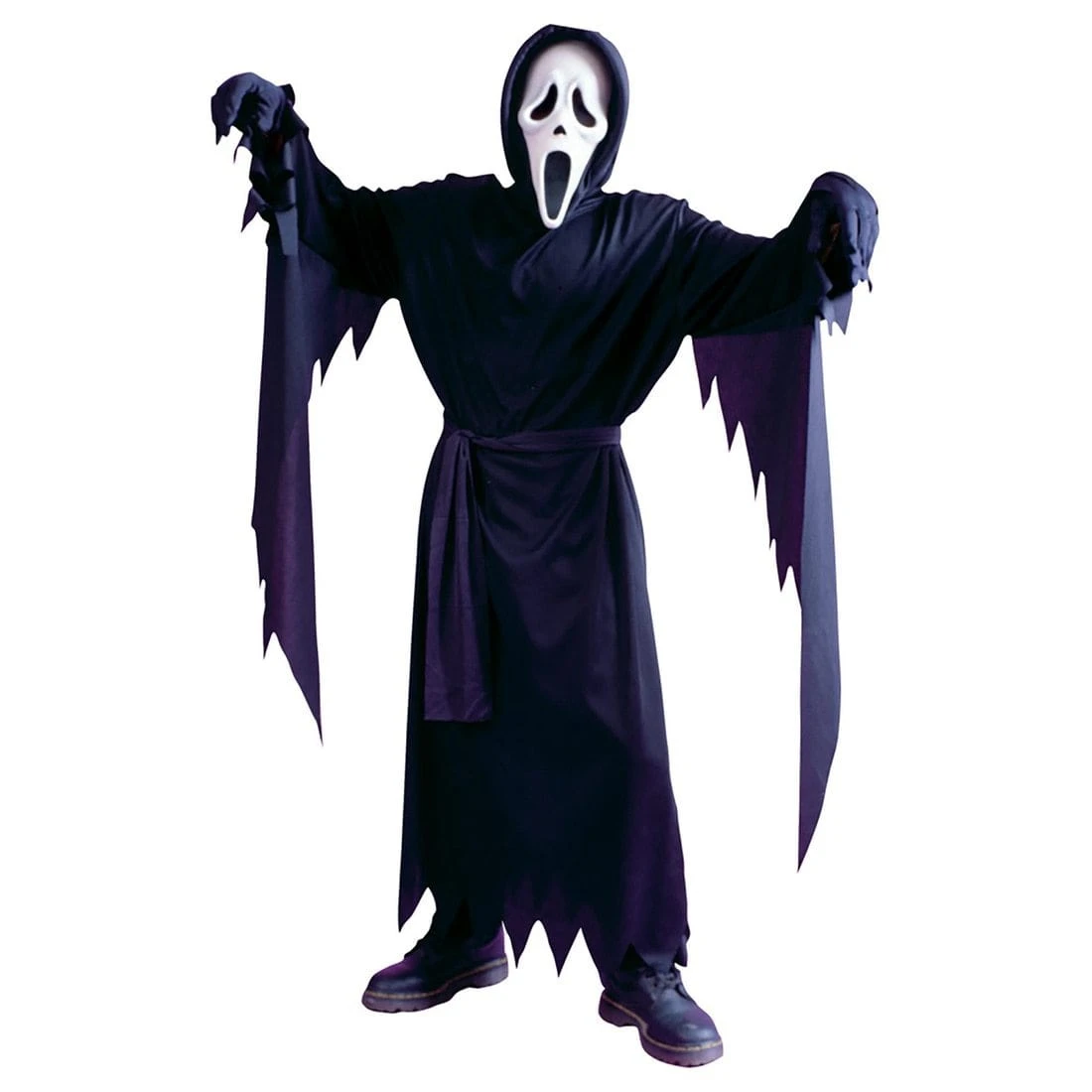 Kids Classic Ghost Face Halloween Fancy Dress Scream Costume 1 Kids Classic Ghost Face Halloween Fancy Dress Scream Costume